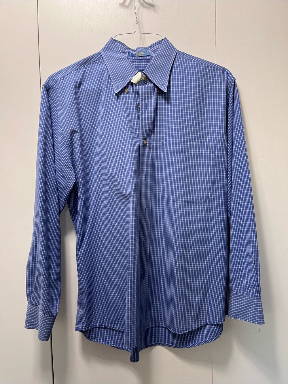 Pendleton Blue Micro-Check Dress Shirt